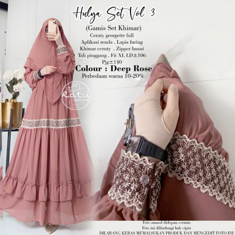 hulya set syari dress ori ratu