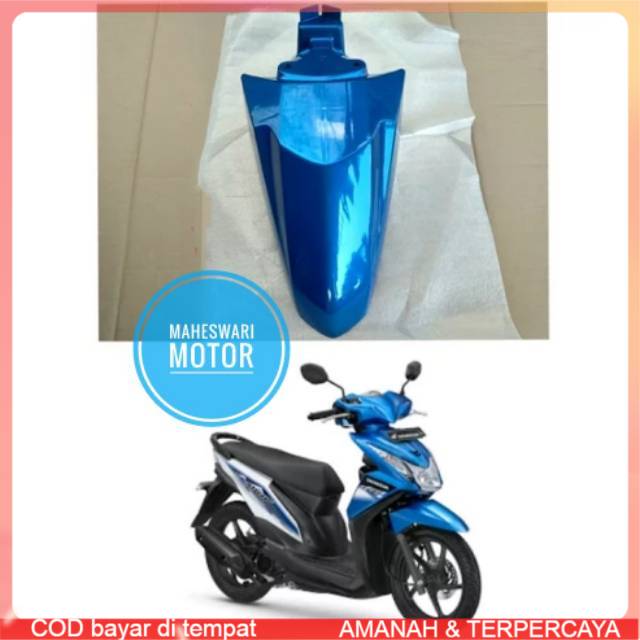 Termurah PROMO  Spakbor Depan Honda Beat Fi 2013 2015 Biru. MURAH  Aufia Sparepart Motor
