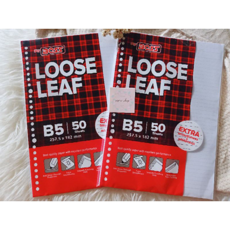 

Loose Leaf B5 | Loose leaf A5