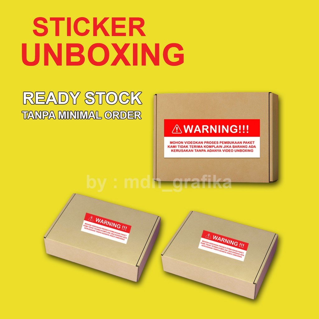 

STIKER VIDEO UNBOXING TERMURAH