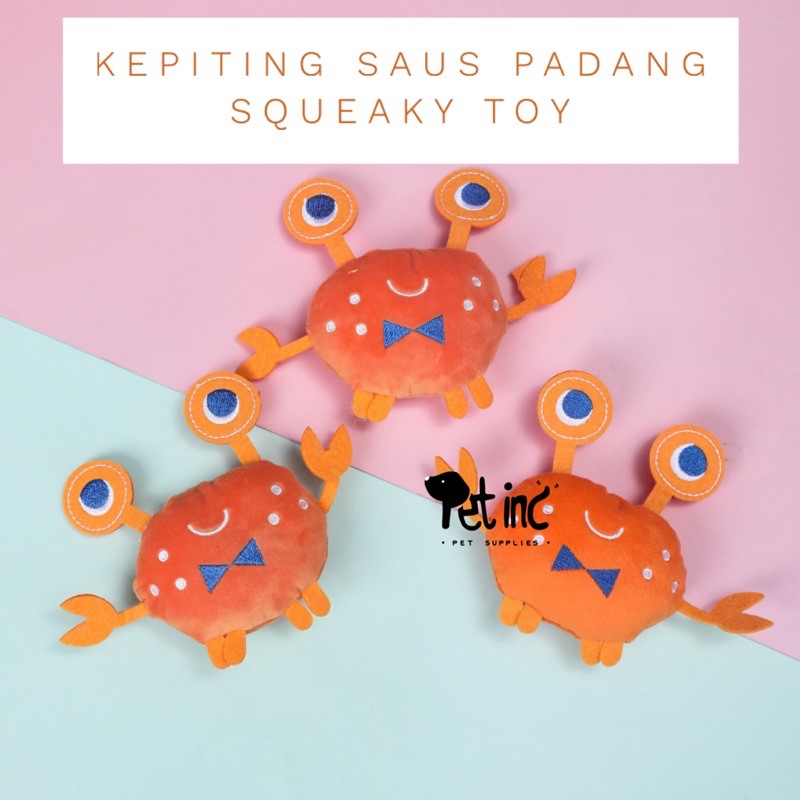 Kepiting saus padang squeaky toy