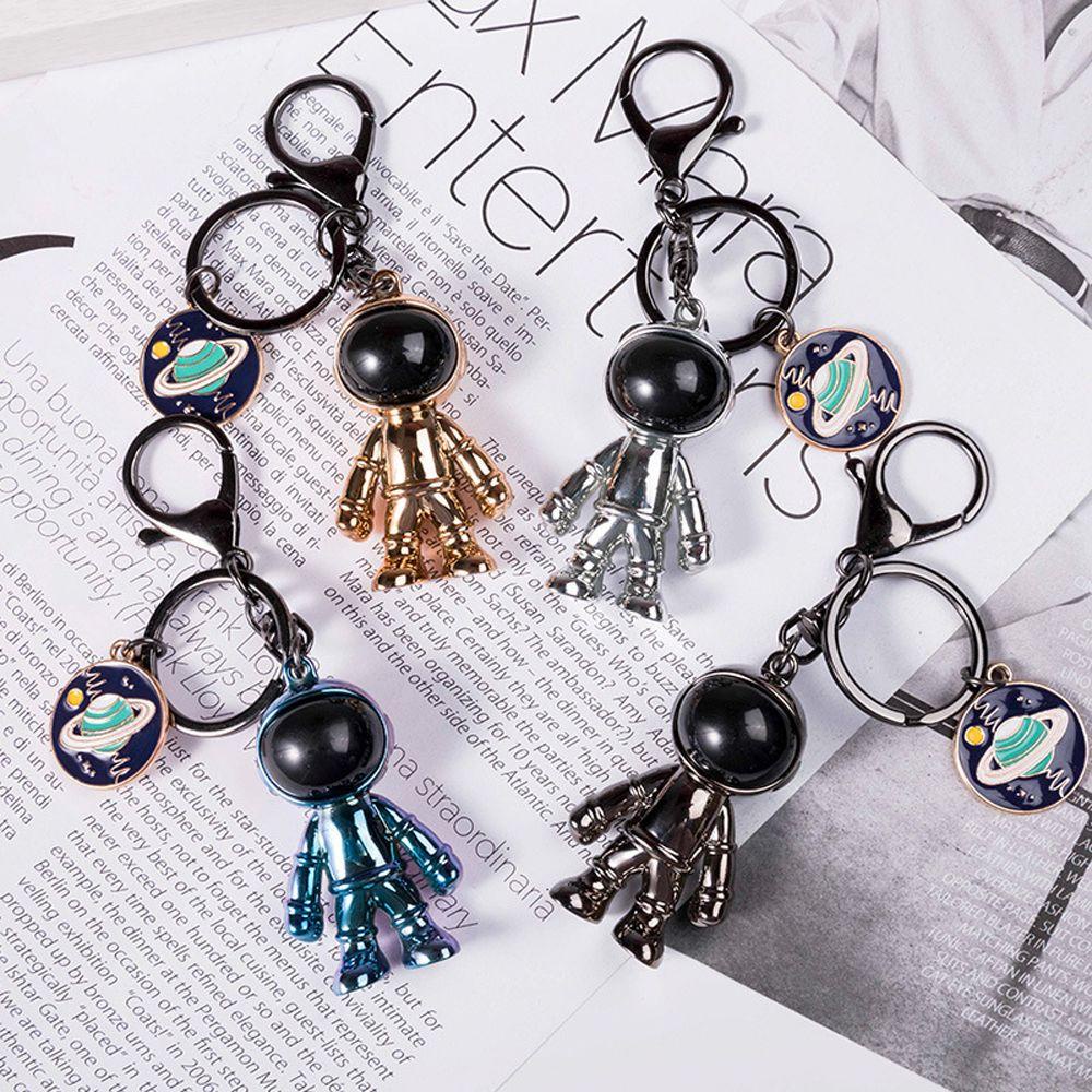 Mxbeauty Gantungan Kunci Astronot Fashion Retro Aksesoris Astronot Semesta Perhiasan Planet Key Chain