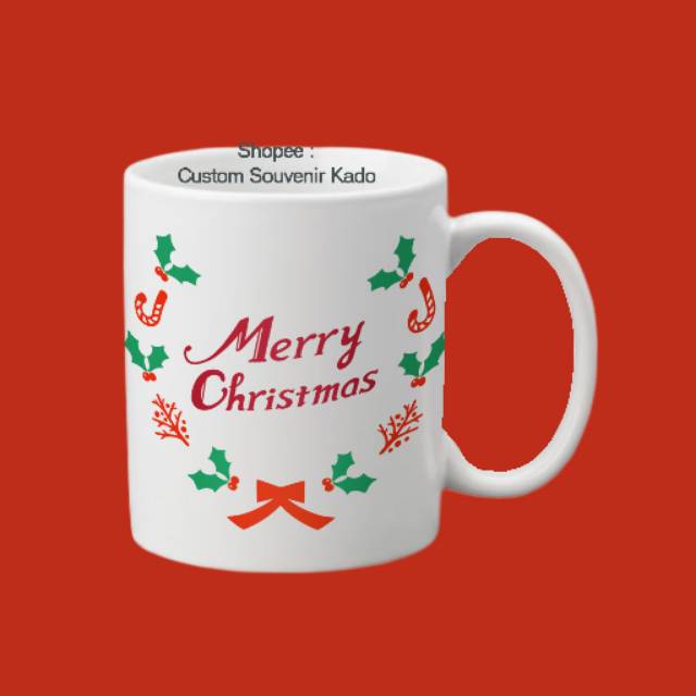 

Souvenir Kado Hadiah Mug Custom Natal Merry Christmas Kado Murah Unik Lucu Berkualias