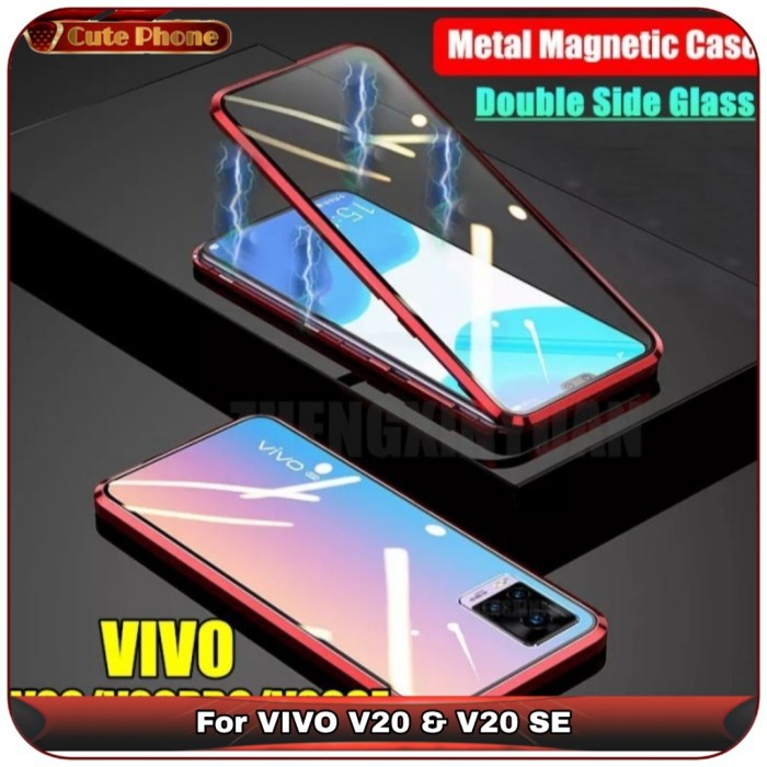 Casing Hard Case VIVO V20 V 20 SE Full Glass Metal Magnetic
