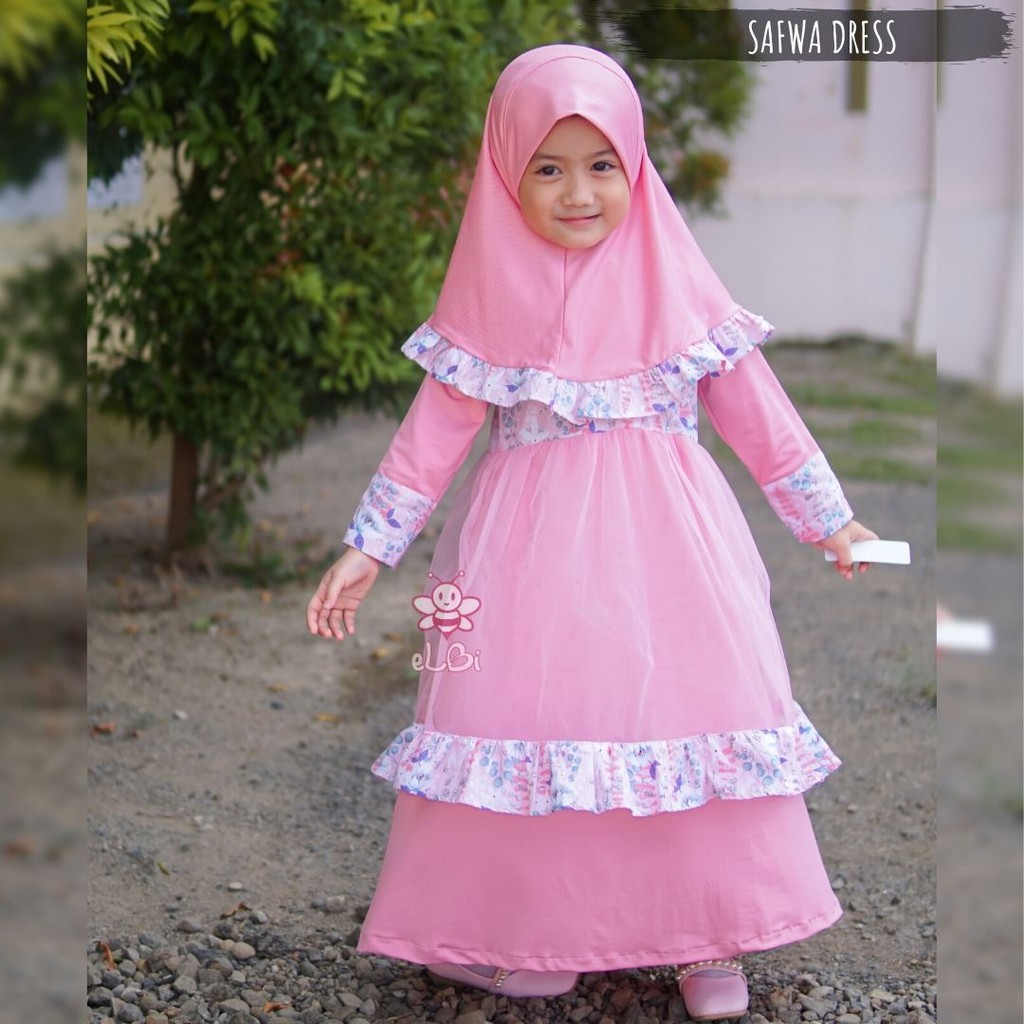 Gamis Anak Perempuan - Dress Anak Perempuan - Baju Muslim Anak Perempuan  - Safwa Dress