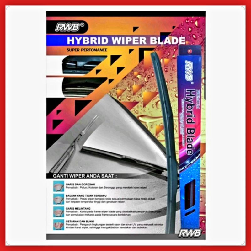 Wiper Depan Calya Sigra Hybrid RWB 22 + 17