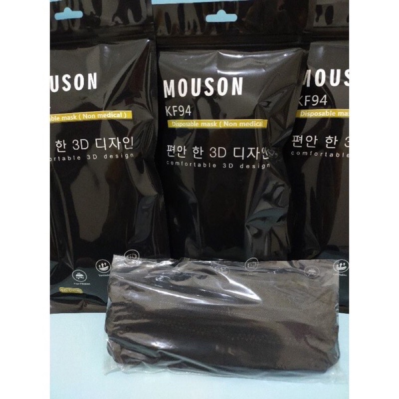 masker kf94 mouson / masker kf mouson 4ply isi 10pcs Daily protective mask import kemasan pack