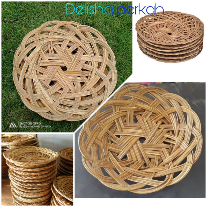 Piring Lidi Piring Anyaman Piring Lidi Anyaman Piring Anyam Peralatan Makan