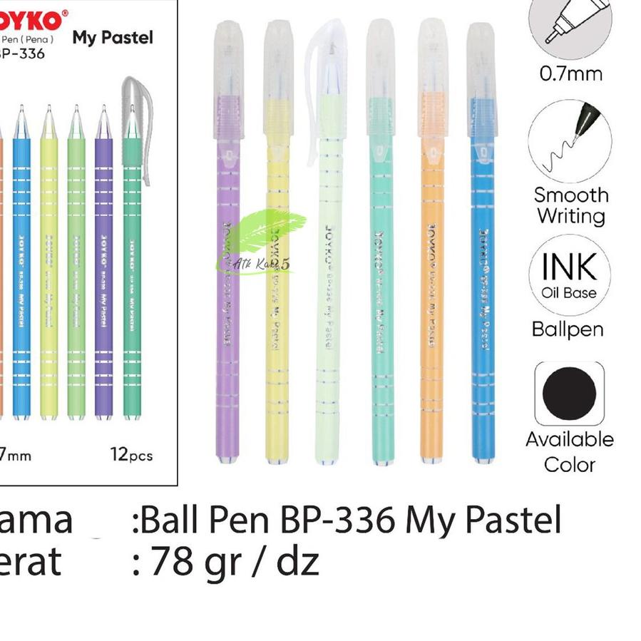 

NEW_PRODUCT JOYKO - Pulpen Ballpoint 336 My Pastel - Lusin produck terbaik