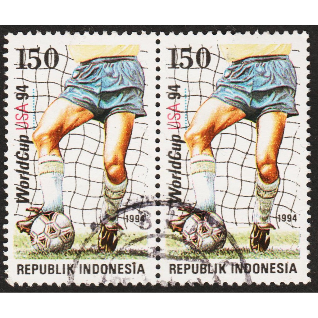 

Perangko Filateli #11225 Indonesia VFU 2v Pair 17.06.1994 World Cup USA 1994