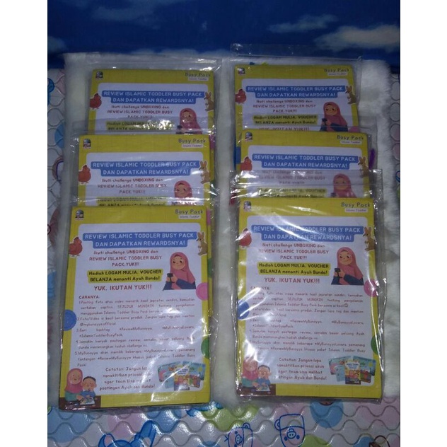 

Pesanan Islamic Busy Pack dan telon Bunda Muslimah