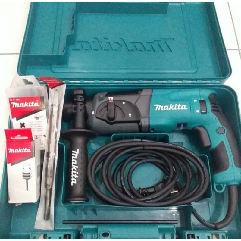 MESIN BOR BOBOK MAKITA HR2470x5 / MESIN BOR SDS ROTARY HAMMER 3 FUNGSI MAKITA HR2470 Original