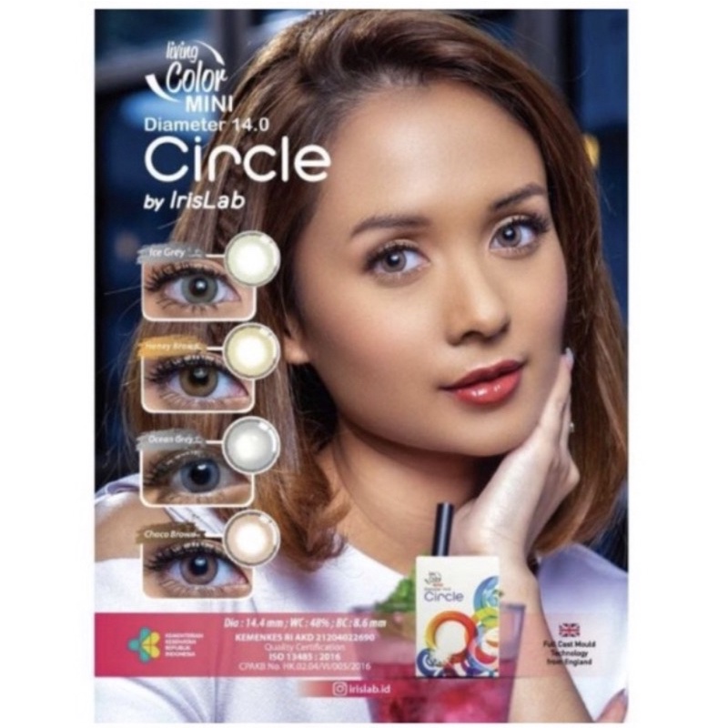 Softlens Mini Circle by Living Color irislab dia 14,00 MINUS (0,50 - 2,75)