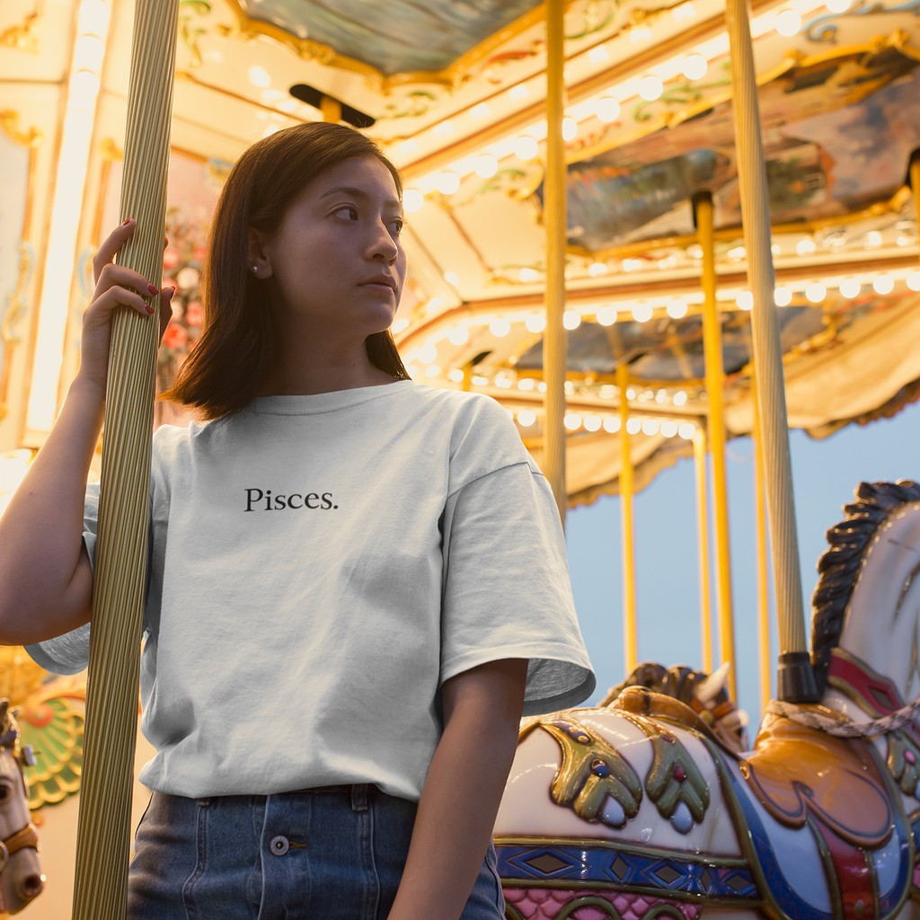 Kaos Zodiak "Piesces" - Kaos Zodiak/Baju Zodiak/Tshirt Zodiak/Kaos Zodiak Piesces