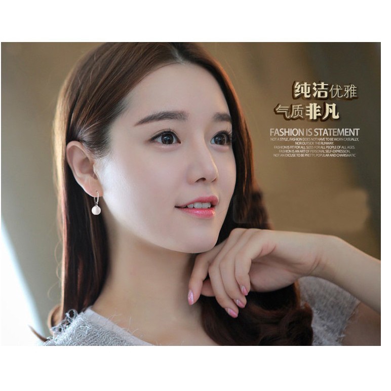 AIFEI 925 sterling silver anting fashion semua cocok anting mutiara wanita Anting-Anting-8