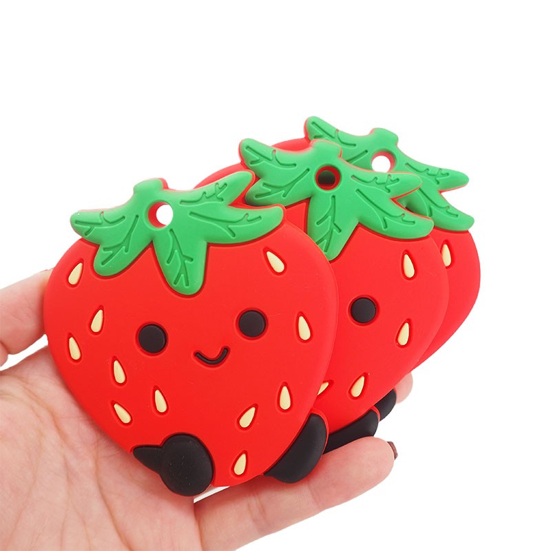 MAINAN GIGITAN BAYI STRAWBERRY - TEETHER BAYI - BABY TEETHER STRAWBERRY