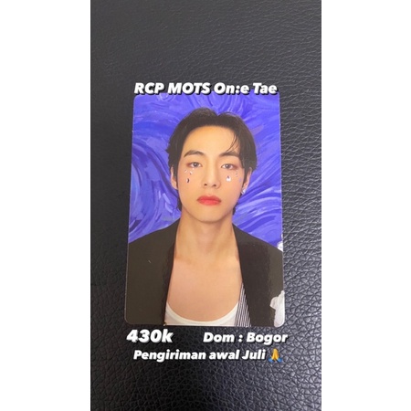 BTS V TAEHYUNG PHOTOCARD PC MOTS ON:E