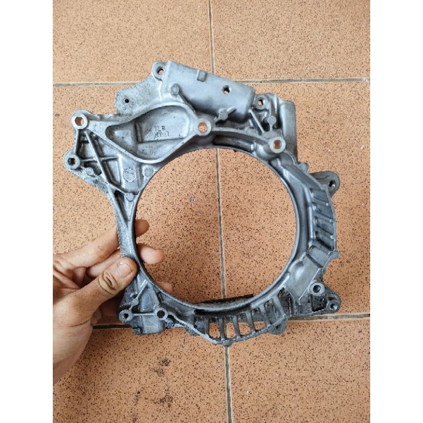 tutup aluminium dudukan radiator original copotan motor Yamaha Xeon Rc kondisi normal