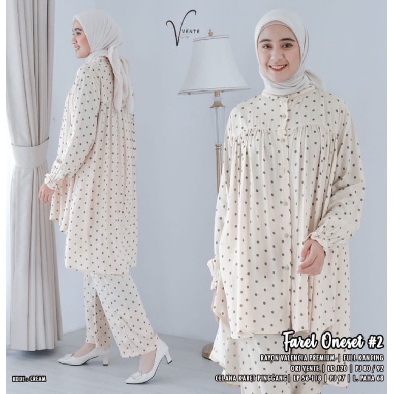 (NEW)SETELAN WANITA OOTD//FAREL ONE SET BY VENTE