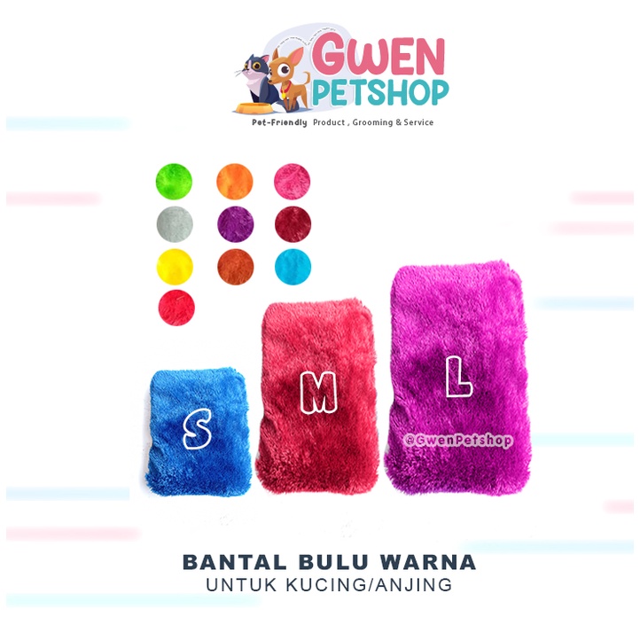 (BANTAL BULU) Bantal Anjing Kucing / Pet Bed / Kasur Kucing Anjing / Kasur Anjing / Sofa Kucin