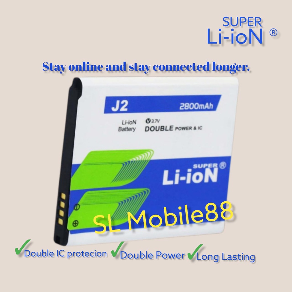 Batterai J2 Super Li-ion Doubel Power baterai Samsung J2 J200H