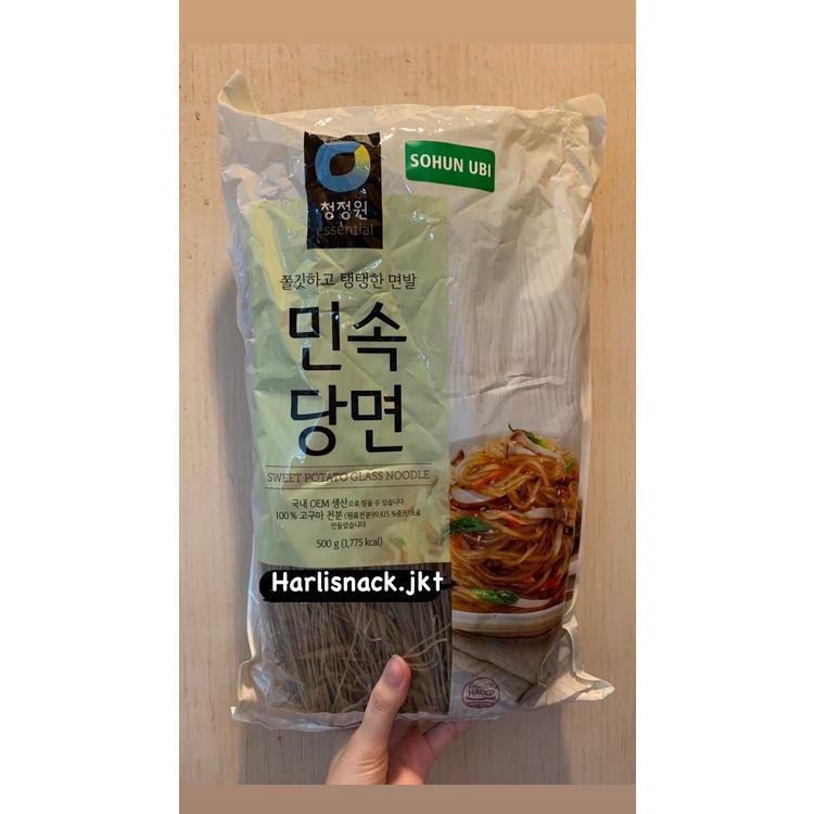 

[500GR] CHUNG JUNG ONE SWEET POTATO GLASSS NOODLE FOLK VERMICELLI- JAPCHAE KOREA - SOHUN UBI