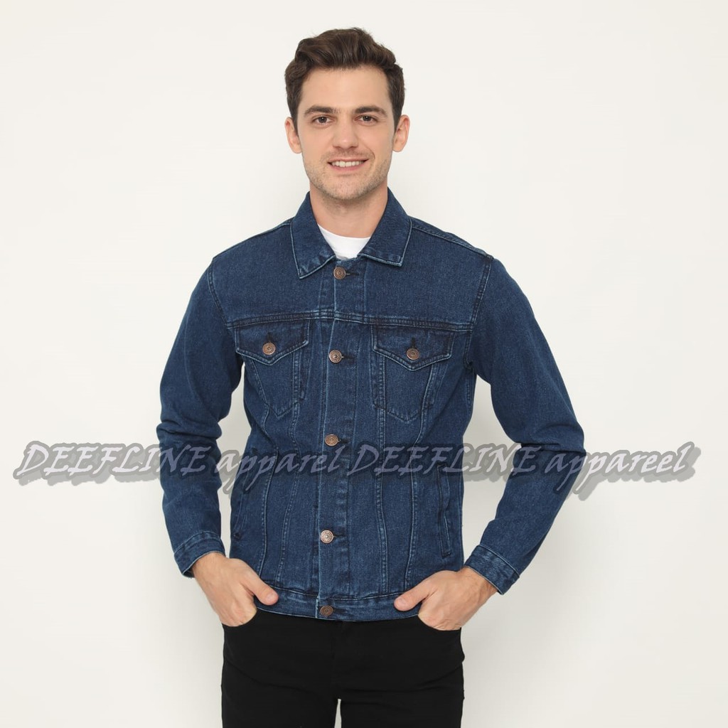 DEEFLINE - JAKET JEANS PRIA  - JAKET DENIM PRIA TERBARU - 3 VARIAN WARNA