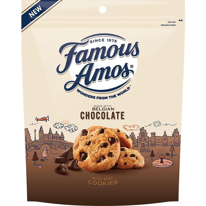 

FAMOUS AMOS COOKIES, BELGIAN CHOCOLATE CHIP-250 GR XCD521XS