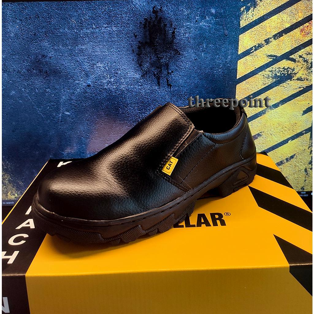 SEPATU SAFETY SLIP ON PRIA SEPTY SLIP ON TANPA TALI SEPATU SAFETY SEMI BOOTS PRIA KULIT TALI SEPATU 