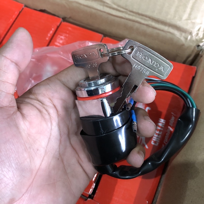 Kunci Kontak CB 100/125 CB 200 Merk HELIBARS Model Original Berkode-5