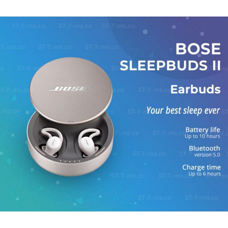 Original Headset Bluetooth BOSE SLEEPBUDS™ II Sleep Technology Noise Masking Sleepbuds