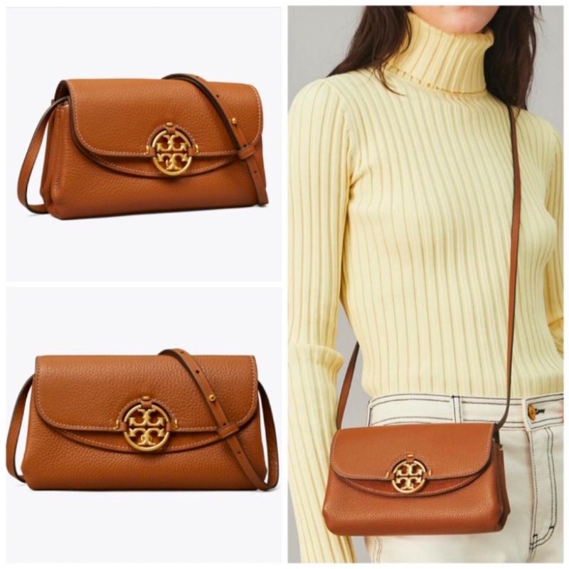 Tory Burch Miller Wallet Crossbody Light Umber ORIGINAL