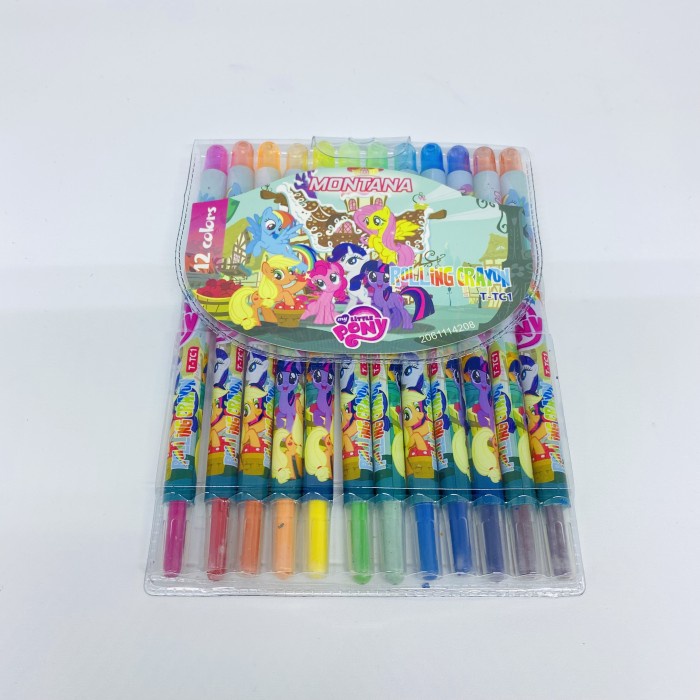 Crayon putar anak 12 warna little pony gambar mewarnai KODE PROMO 321