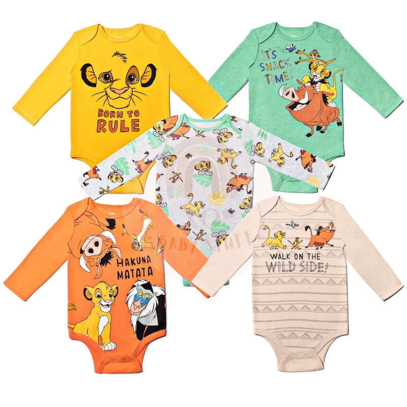 Disney Baby Longsleeve Bodysuits Jumper - Lion King