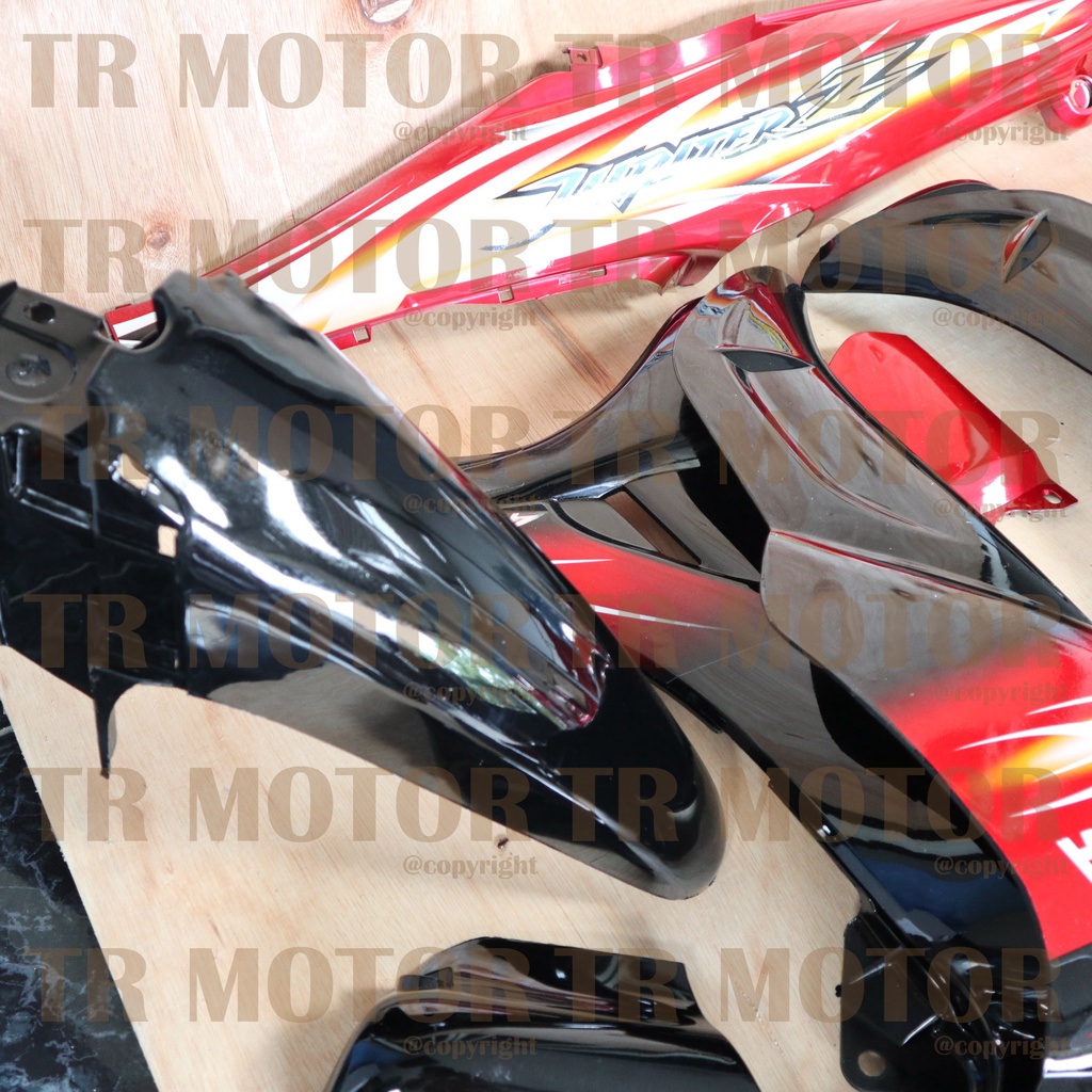 Cover Body Jupiter Z New Burhan 2007 Hitam Merah Full Set Halus Bodi Jupiter Z Burhan Body Jupiter Z New