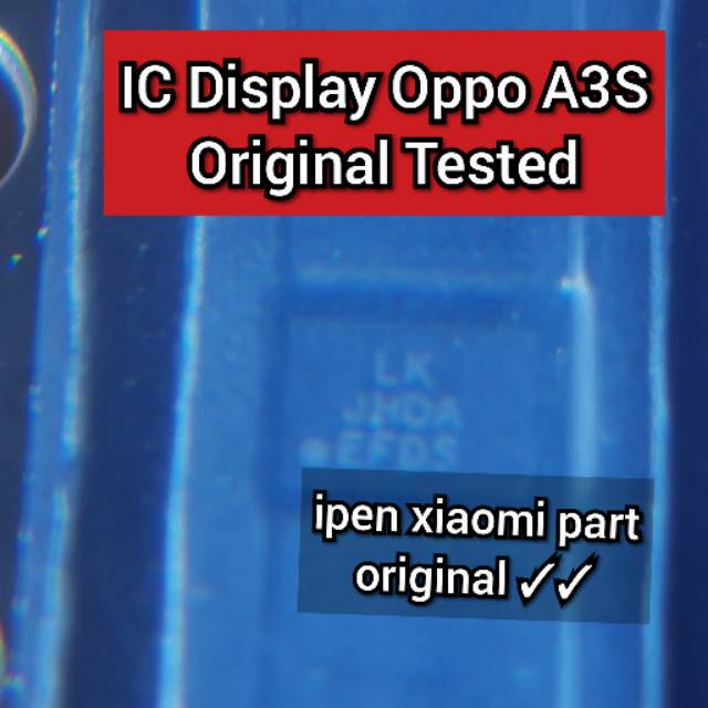 IC LK Lampu A3S Display Light Original Oppo vep