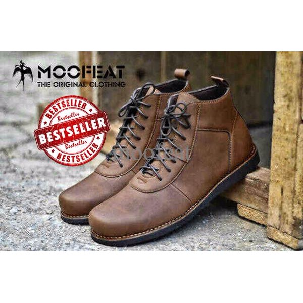 Sepatu Boots Pria Moofeat ( BRODO COKLAT )