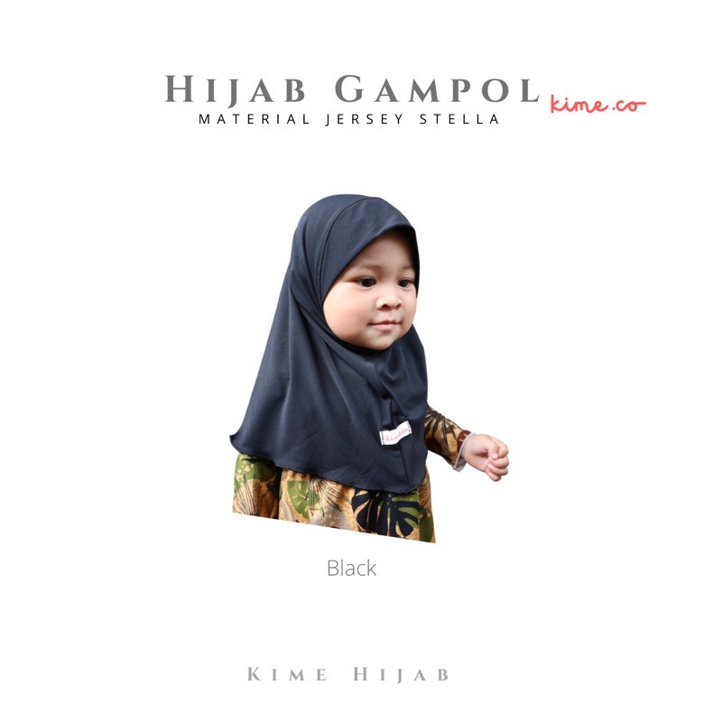 Hijab Anak Murah Syari Polos Hijab Gampol, by kimehijab