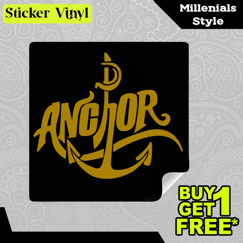 

Stiker Sticker Anchor Jangkar Pelaut Gambar Unik Desain Keren dan Kekinian Aesthetic Bahan Vinyl Satuan Anti Air