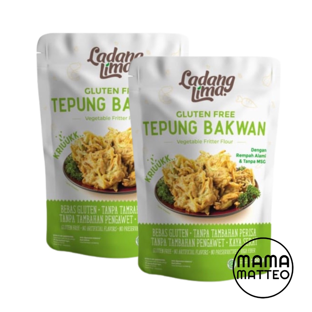 Ladang Lima Tepung Bakwan Gluten Free 200g / Bala-bala Gorengan Crunchy