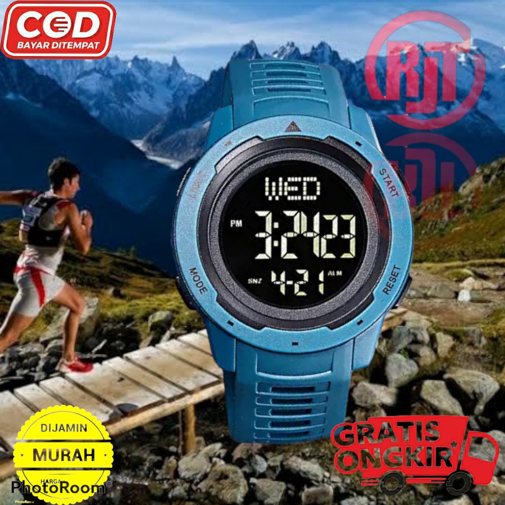 BISA COD - JAM TANGAN DIGITAL SPORT OUTDOOR WATER RESIST SHOCK RESIST TERBAIK NEW ERA PREMIUM WATCHES