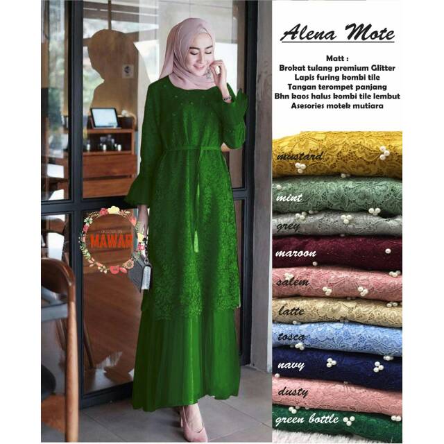 Batik Permata - Gamis syari Alena Mote