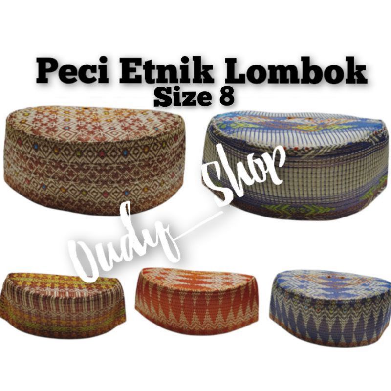 Peci Size 8 Songkok Kopiah Oleh Oleh Khas Lombok