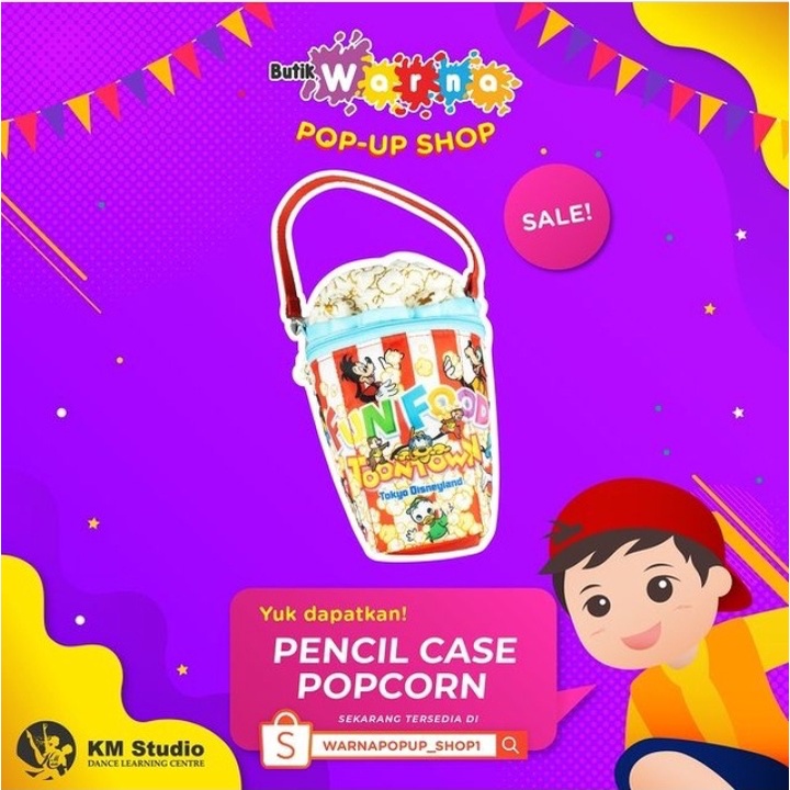 

DisneyLand Toon Town Kotak Pensil Bentuk Pop Corn