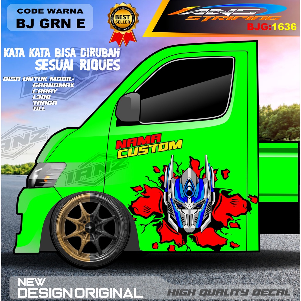 VARIASI STIKER PINTU GRANMAX  / DECAL PINTU TRAGA GRANMAX / STIKER MOBIL PICK UP