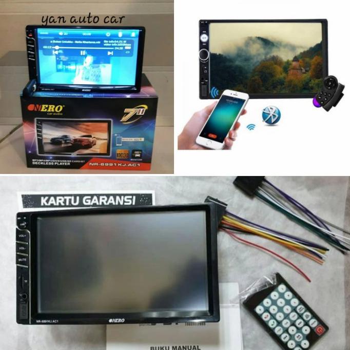 Head Unit Double Din LED Mobil with Mirror Link Android Etios Valco 021