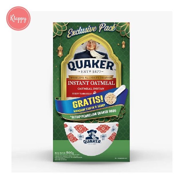 Quaker Oatmeal Gratis Mangkok dan Scoop Parsel Ramadan Bisa COD