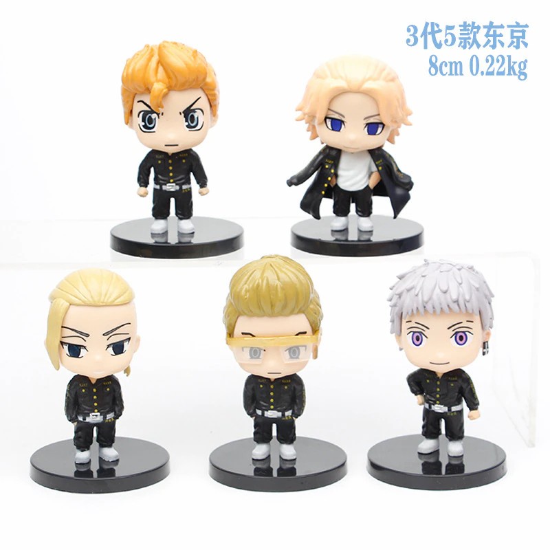 Figure Tokyo Revengers set 5 pcs Mikey Draken Takemichi Mitsuya Kisaki