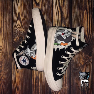 black bugs bunny converse