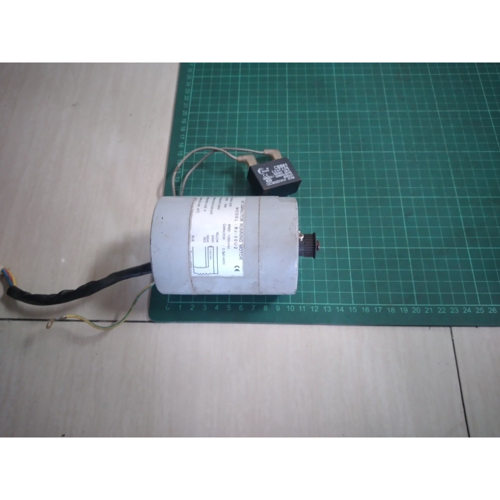 Dinamo AC capacitor running motor model BJ-30U2 1350 Rpm